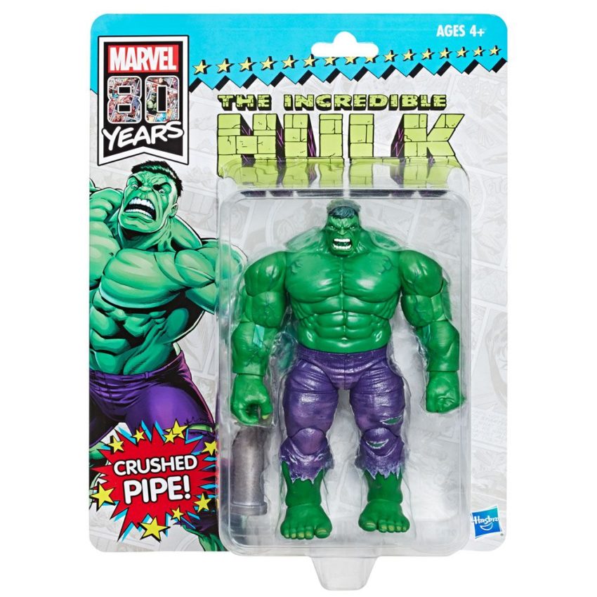 Marvel Legends 80th Anniversary Action Figure Retro Hulk SDCC 2019 Exclusive